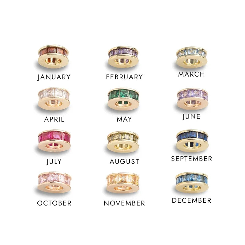 Birthstone Rondelle