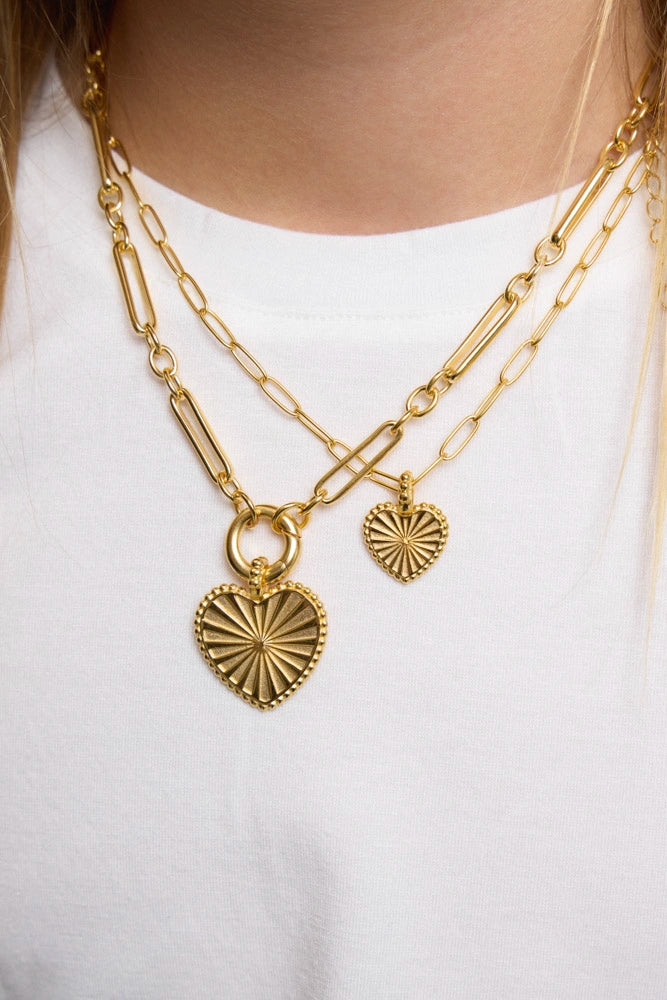 BE KIND Heart Medallion