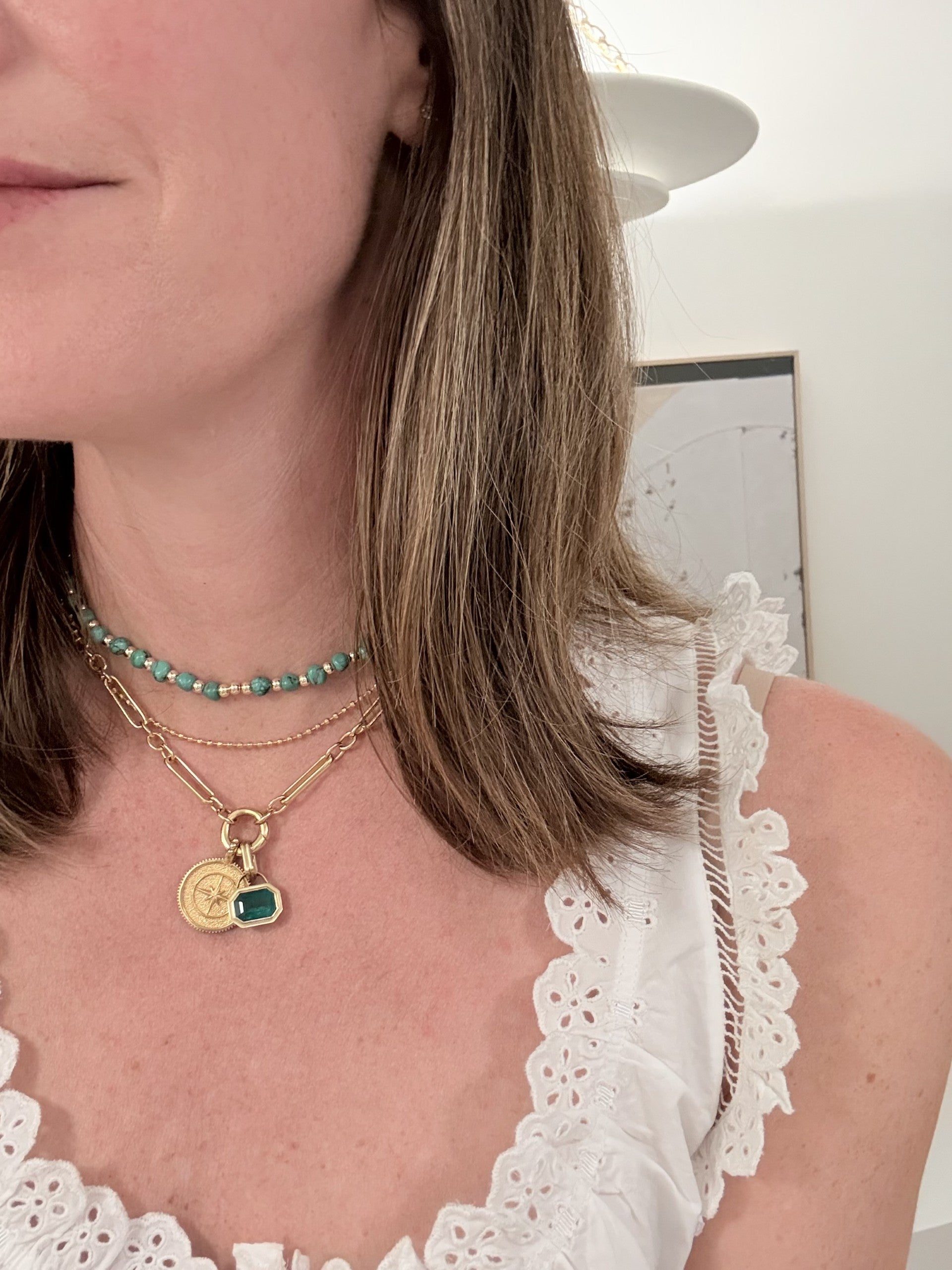 Turquoise Bead Chain